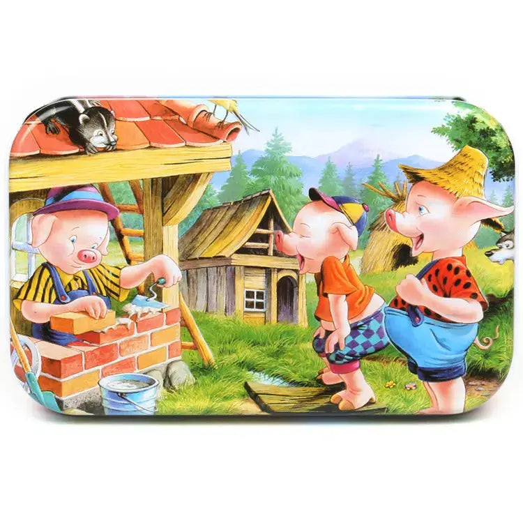 Wooden Puzzle Toys 60 Pieces For Children Cartoon Vehicles And Animals Educational Baby Learning Gift