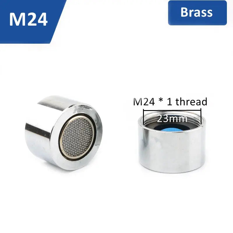 Simples Market M24 brass faucet aerator set of 2 with mesh filter and 23mm threaded cap