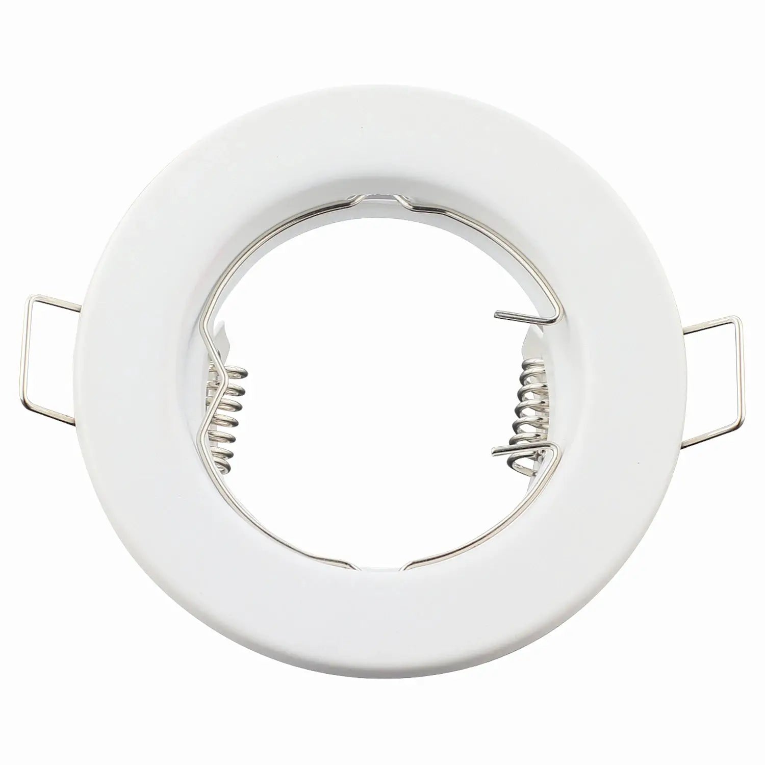 Simples Market 10-pack white recessed LED downlight frame with GU10 MR16 springs