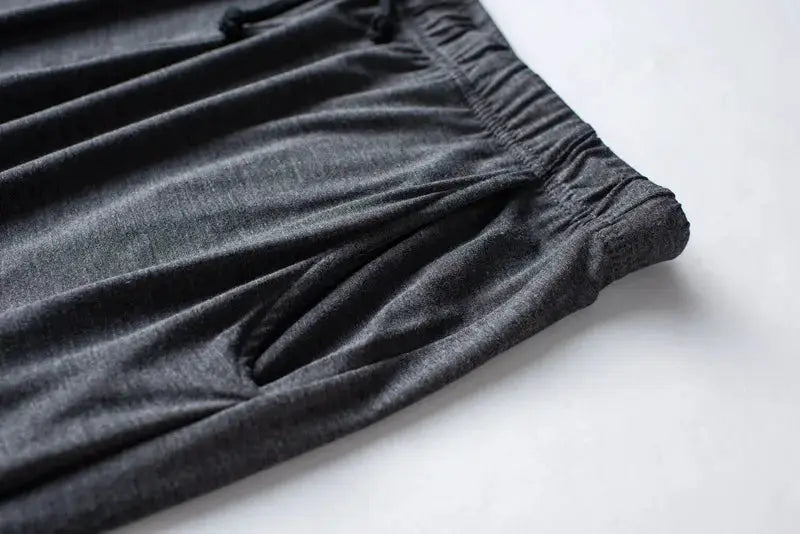 Men's spring and summer new modal pajamas two-piece short-sleeved trousers thin large size loose sports home wear suit sleepwear
