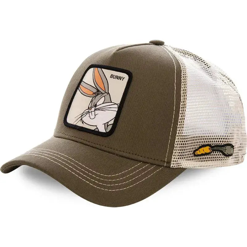 Unisex Anime Cartoon Patch Baseball Cap High Quality Trucker Hat Men Women Sun Shield