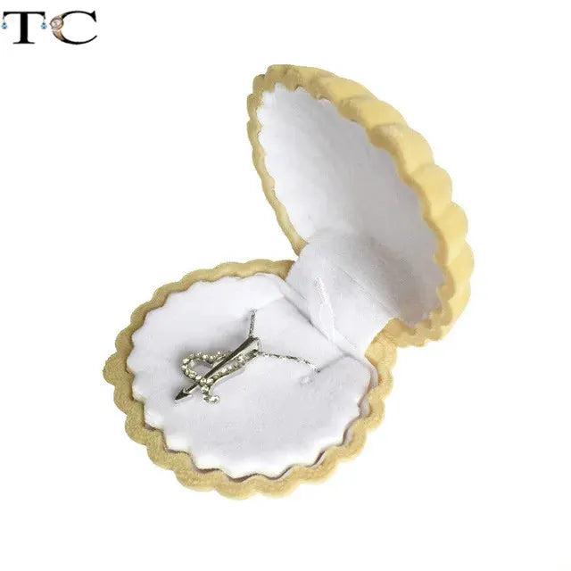 Creative Velvet Jewelry Box Mini Ring Box for Earrings and Rings Storage Display Gift Case