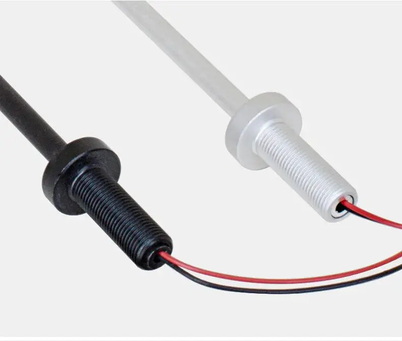 Simples Market LED spotlight post lamp pair, 3W 12V, black and white, jewelry display lighting