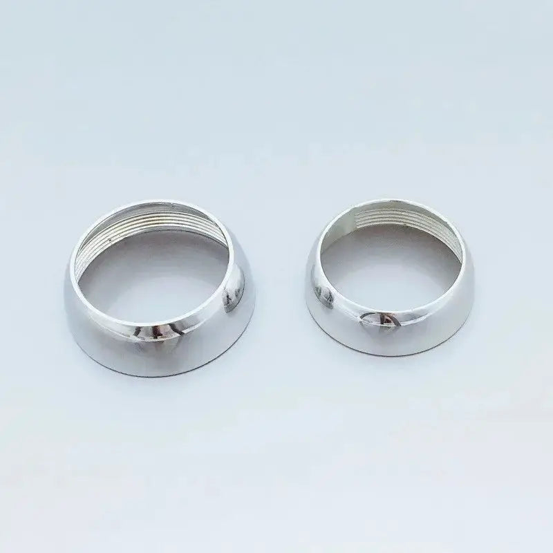 Chrome faucet cap covers, 35/40mm, two-piece set for kitchen basin faucet replacement