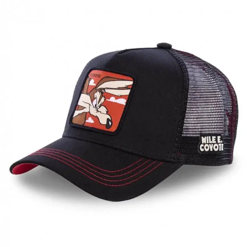 Unisex Anime Cartoon Patch Baseball Cap High Quality Trucker Hat Men Women Sun Shield