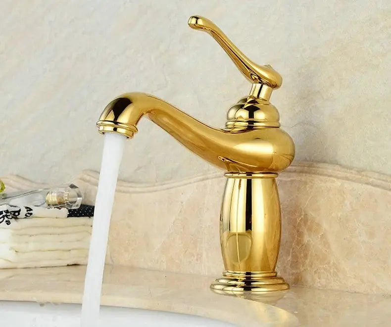 Bathroom faucet Simples Market antique bronze finish solid brass basin mixer with single handle.