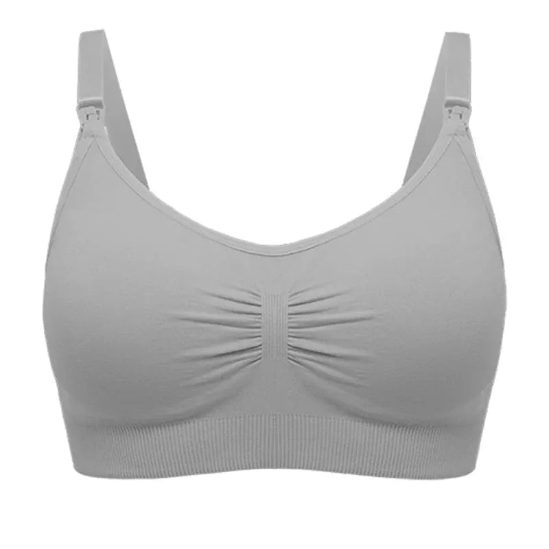Beauforme Plus Size Nursing Bra Breathable Seamless Maternity Underwear For Breastfeeding Push Up