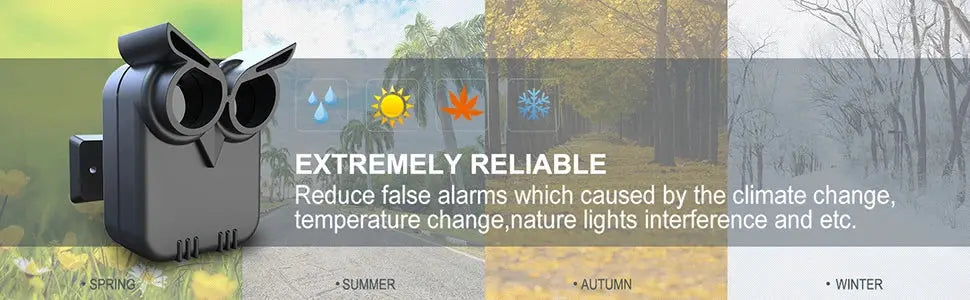HTZSAFE wireless driveway security alarm PIR motion detector, black waterproof outdoor sensor by Simples Market