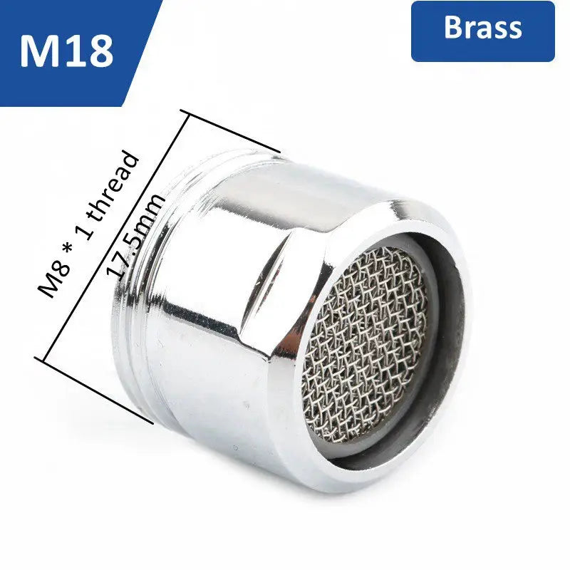 Brass faucet aerator with mesh bubbler for water-saving, M8x1 thread, Simples Market