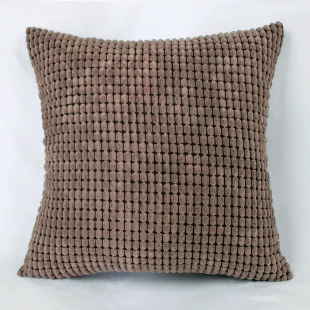 Corduroy big corn kernel plush cushion cover, brown, Simples Market, 35/45/50/60/70 cm