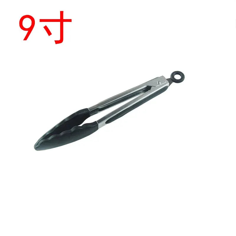 7 9 12 Inch Silicone Tipped Stainless Steel Locking BBQ Tongs Non Slip Food Tongs For Cooking