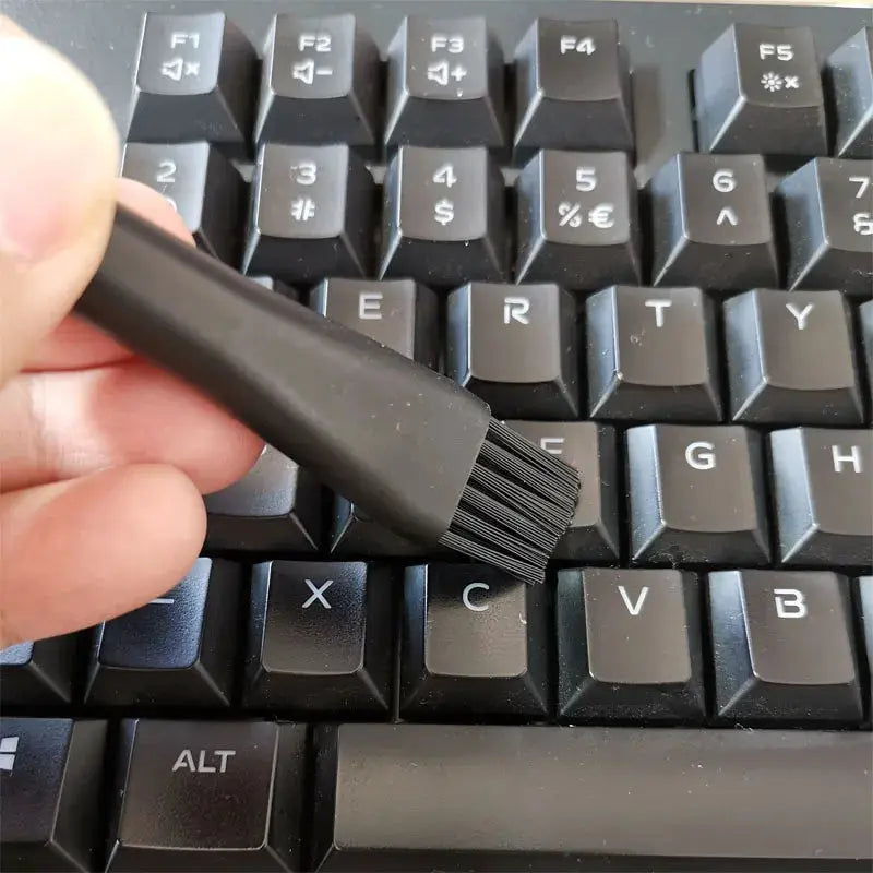 Simples Market 6 in 1 black keyboard cleaning brush kit; handheld anti-static dust brush for laptop