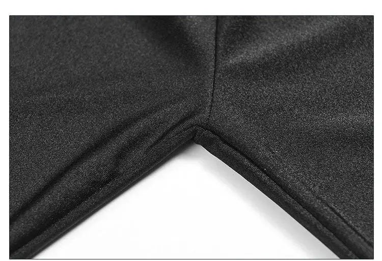 Capri leggings for women, black stretch fabric with a glossy finish, Simples Market