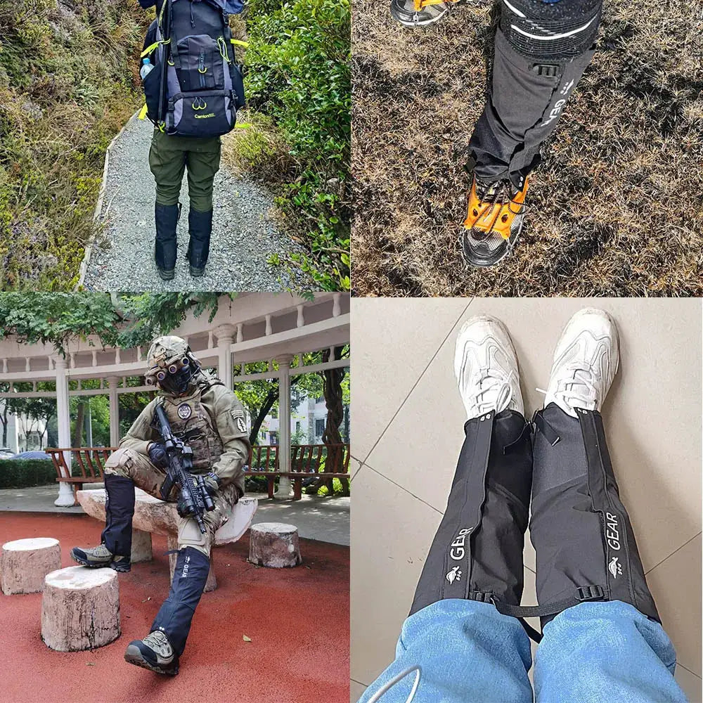 Outdoor Travel Leg Warmers Gaiters Waterproof 620D Nylon For Hiking Hunting Climbing Camping Snow Winter Foot Cover