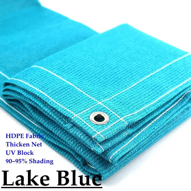 Simples Market lake blue HDPE sun shade net fabric with grommet and 90–95% UV shading