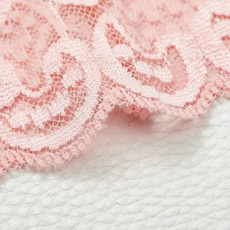 Simples Market pink lace high-waist shapewear knickers for tummy control