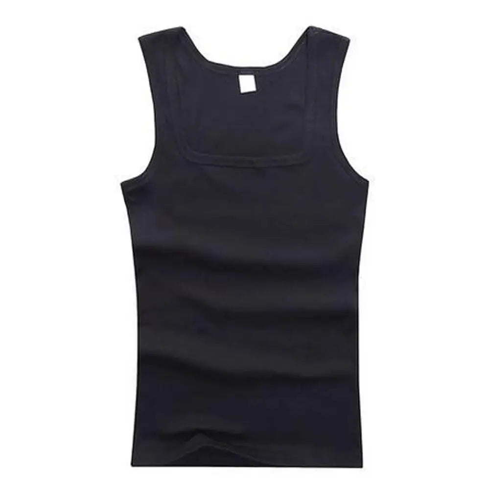 Plus Size Men's Tank Tops Sleeveless Vest For Fitness And Bodybuilding Black White Gray Singlets Casual Wear