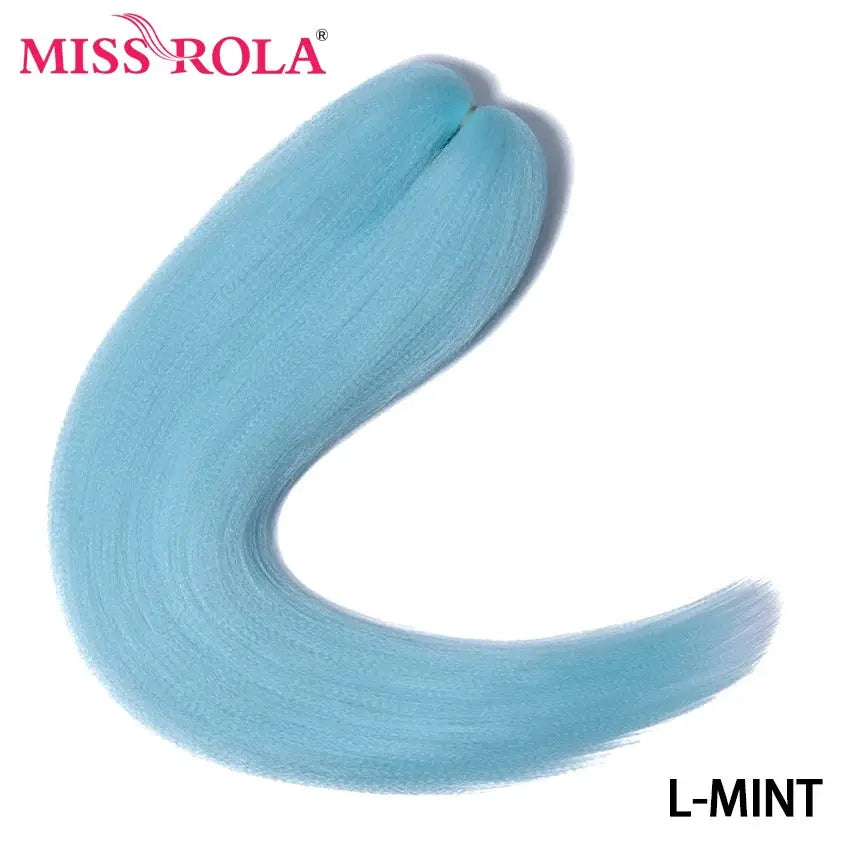 Miss Rola L-MINT synthetic Kanekalon hair braid, 30-inch pre-stretched jumbo style