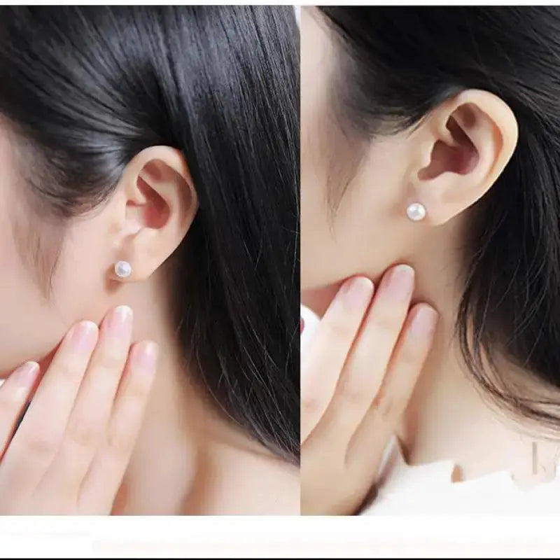 Pearl Drop Earrings For Women And Girls Simple Elegant Water Drop Jewelry Crystal Accents