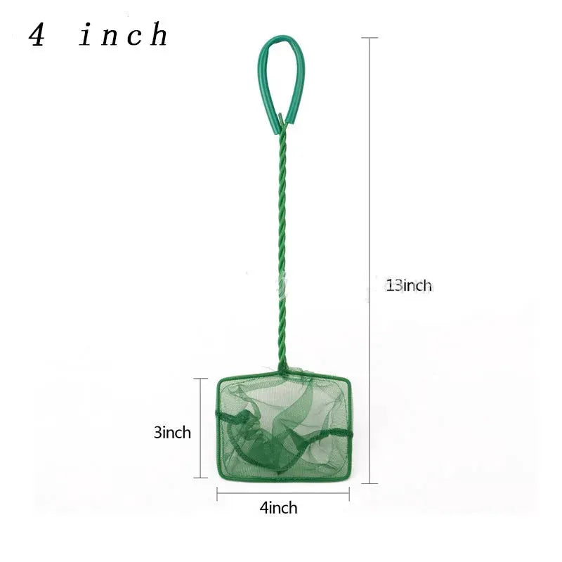 Portable Long Handle Aquarium Landing Net For Fish Tank Debris Removal And Shrimp Catching