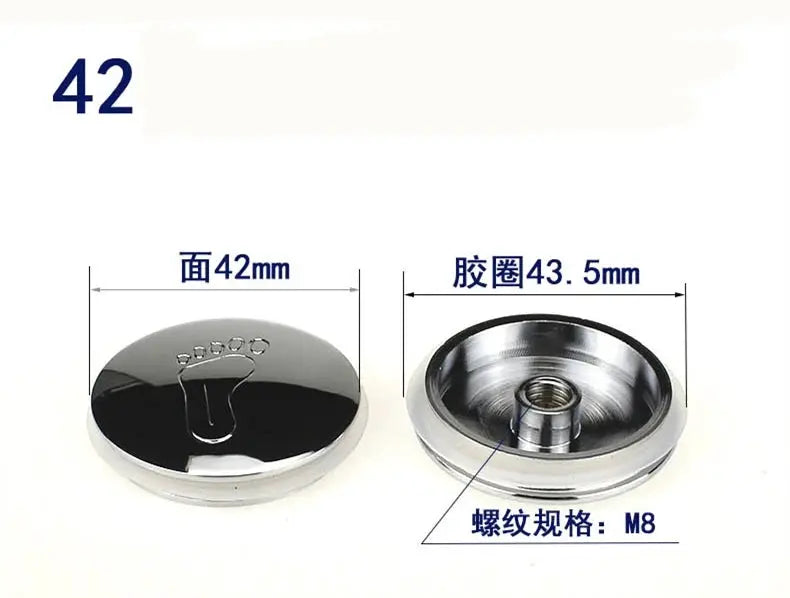 Simples Market 2-piece brass pop-up tub drain cover with M8 thread