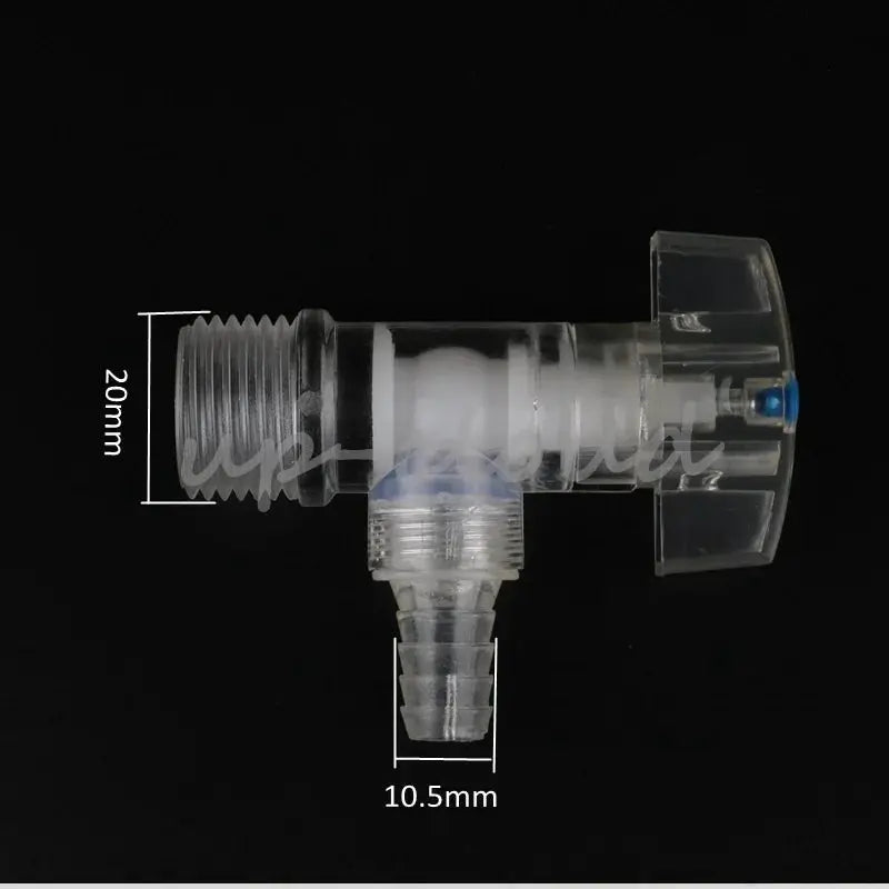 Simples Market transparent plastic faucet connector with 1/2 inch male thread for garden irrigation