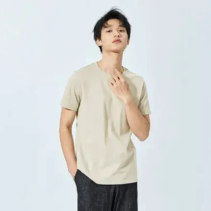 Semir Summer Cotton T Shirts Men 2025 Simple O Neck Stretch Solid New Tops Clothing Casual Tshirt Man Streetwear Cool Tee Shirts