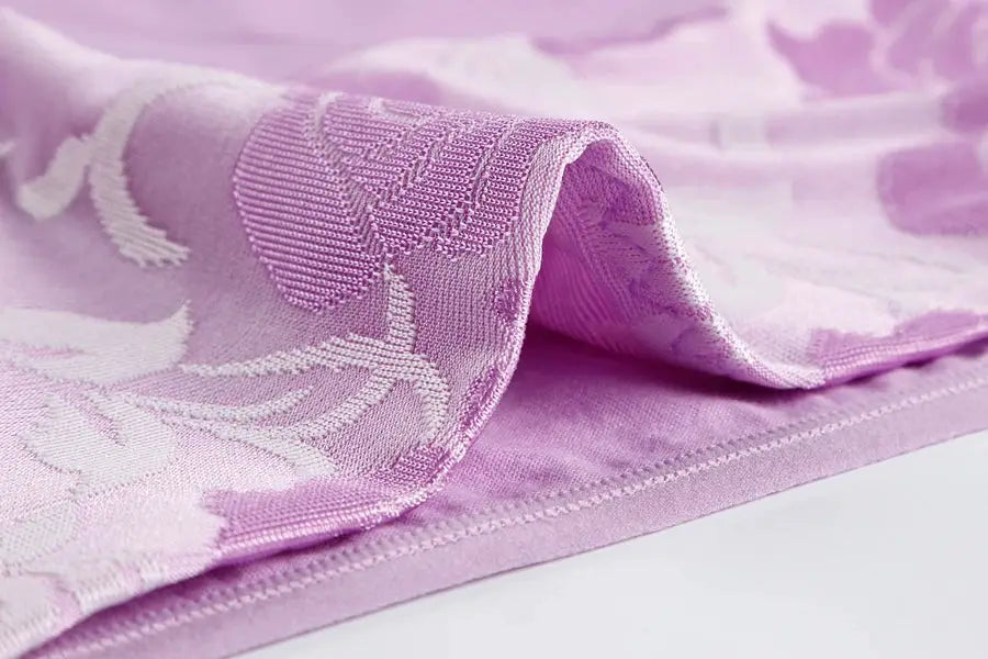 Lavender cotton panties, 3-pack high-waist briefs by Simples Market