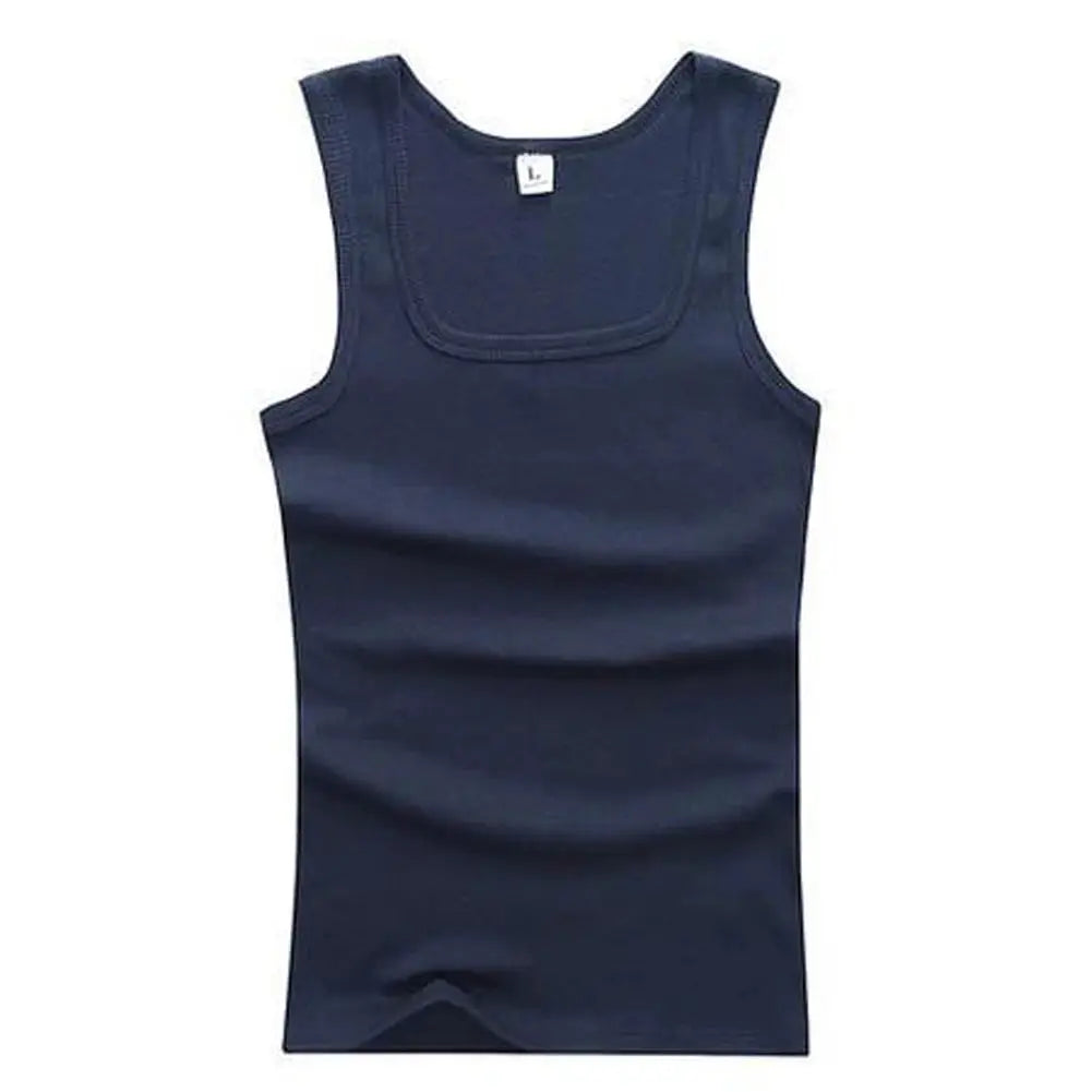 Plus Size Men's Tank Tops Sleeveless Vest For Fitness And Bodybuilding Black White Gray Singlets Casual Wear