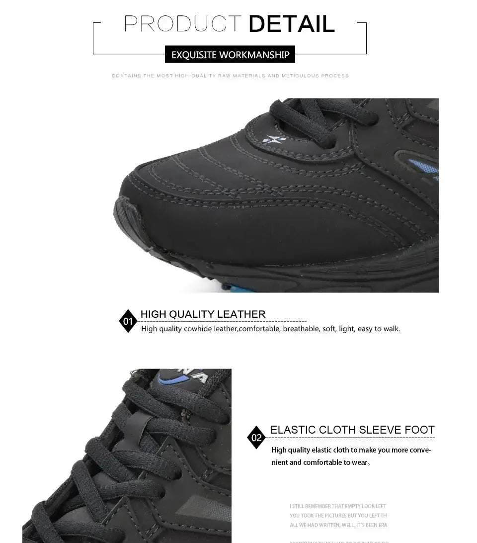 BONA men's black leather running shoes by Simples Market, breathable athletic sneakers