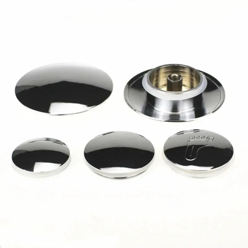 Simples Market 5-piece chrome pop-up drain cover set for bathtubs and basins