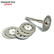 Five 22mm Diamond Grinding Wheels For Dremel Rotary Tools Cutting Discs Abrasive Set Of 5