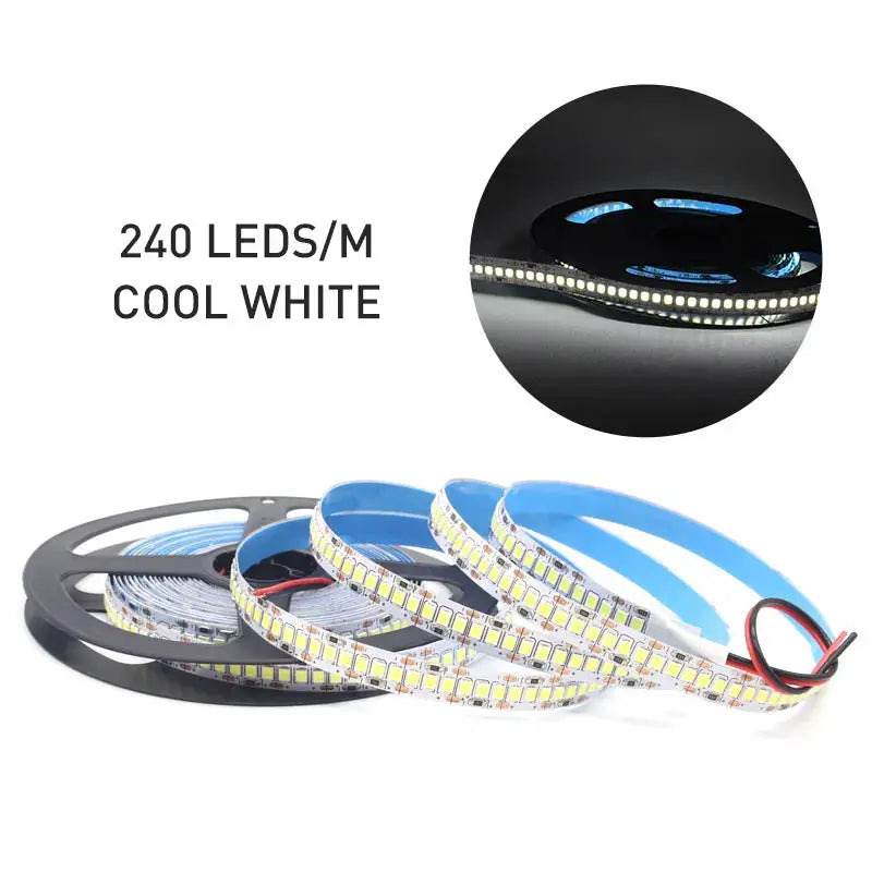 12V LED Strip SMD 2835 Warm White Flexible Tape Light 120 LED Per Meter 240 LED Per Meter Available in 1M 2M 3M 4M 5M