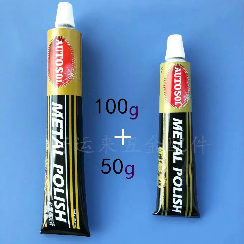 Autosol Metal Polishing Paste 100g 50g For Chrome Stainless Steel Aluminum Brass Removes Rust Tarnish Mirror Shine