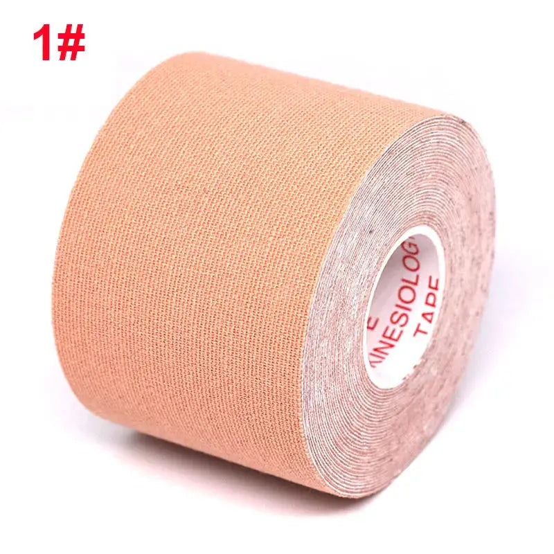 Simples Market kinesiology tape roll in peach color, 2.5/5 cm width, 5 m length