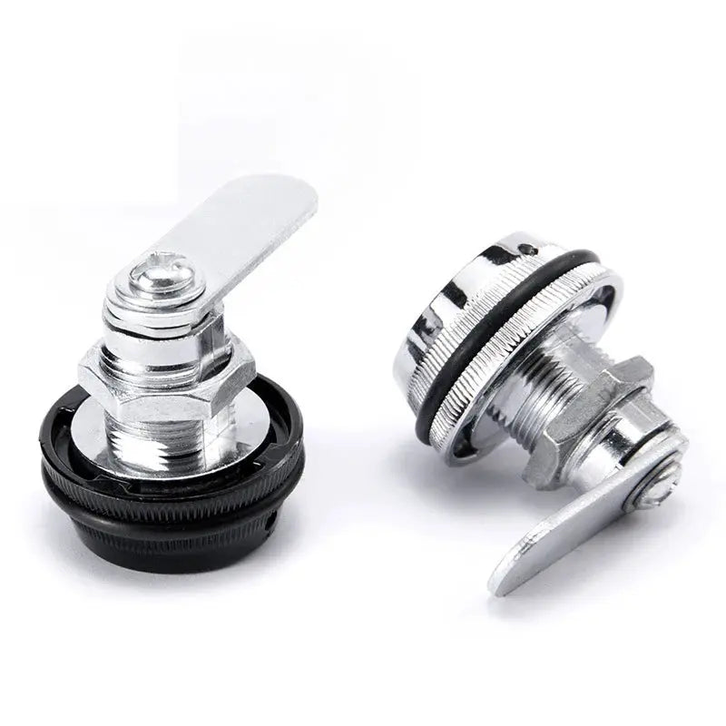 Simples Market KAK 2-pack combination cabinet locks, black and silver zinc alloy cam locks