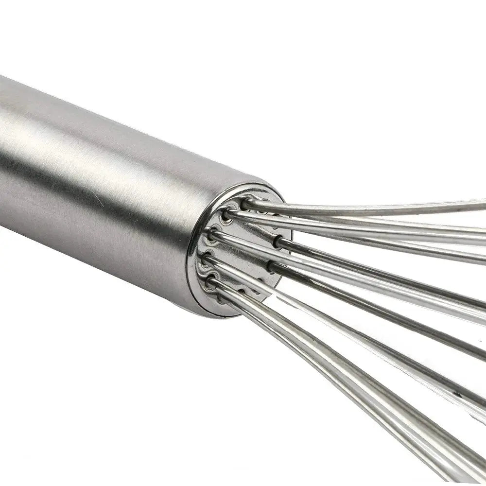 LMETJMA Egg Whisk Set Stainless Steel Balloon Whisks 8 Inch 10 Inch 12 Inch For Versatile Mixing