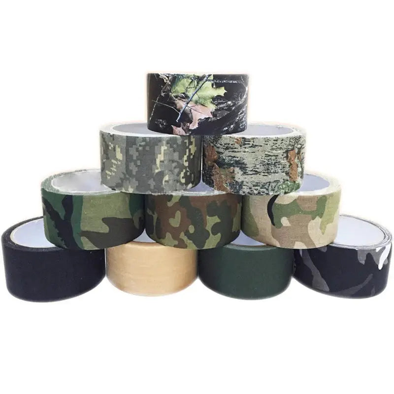 Simples Market 5M camouflage tape set; waterproof self-adhesive hunting camo tape in assorted patterns