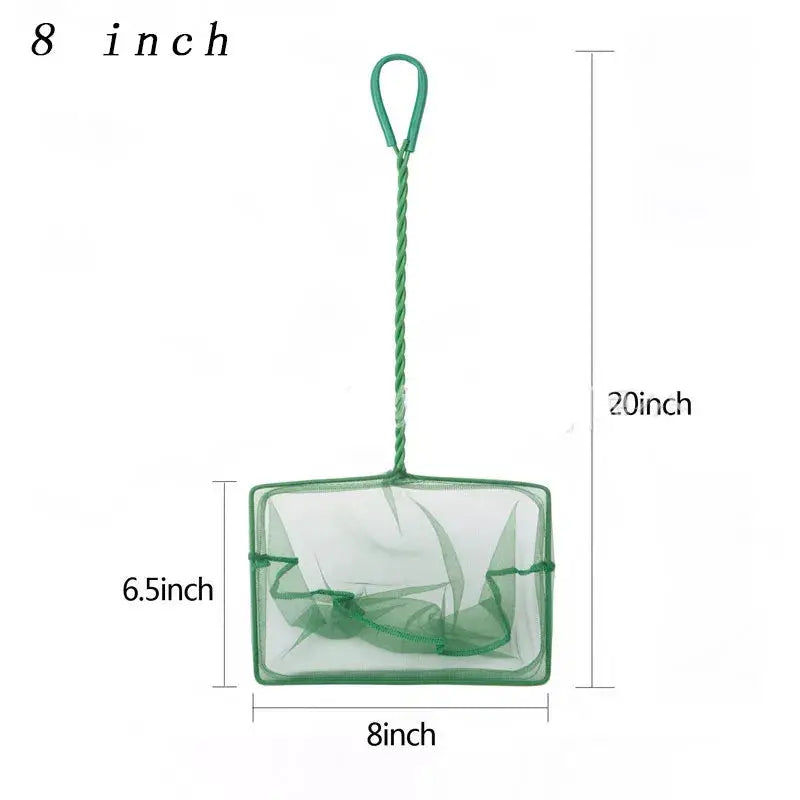Portable Long Handle Aquarium Landing Net For Fish Tank Debris Removal And Shrimp Catching