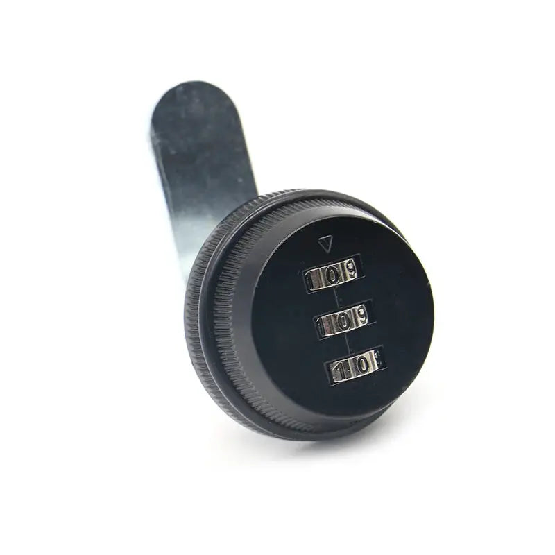 KAK combination cabinet lock Simples Market in black/silver zinc alloy with a three-digit dial