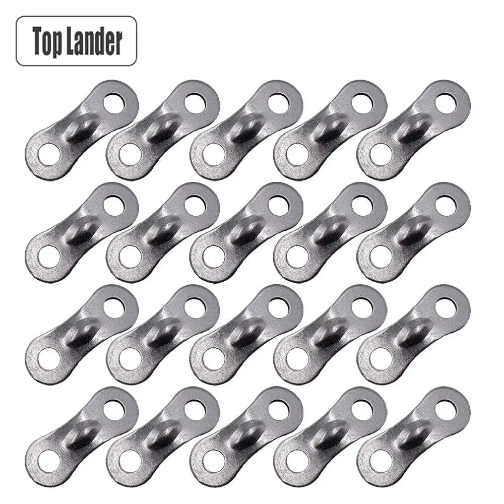 30 Piece Camping Tent Rope Fasteners Set With Guyline Tensioners For Awning Cords And Rope Tightening Buckles