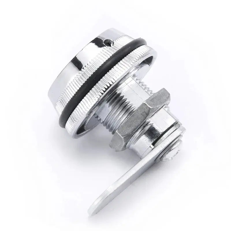 KAK combination cabinet lock in silver and black zinc alloy, cam lock for mailbox and cabinet doors