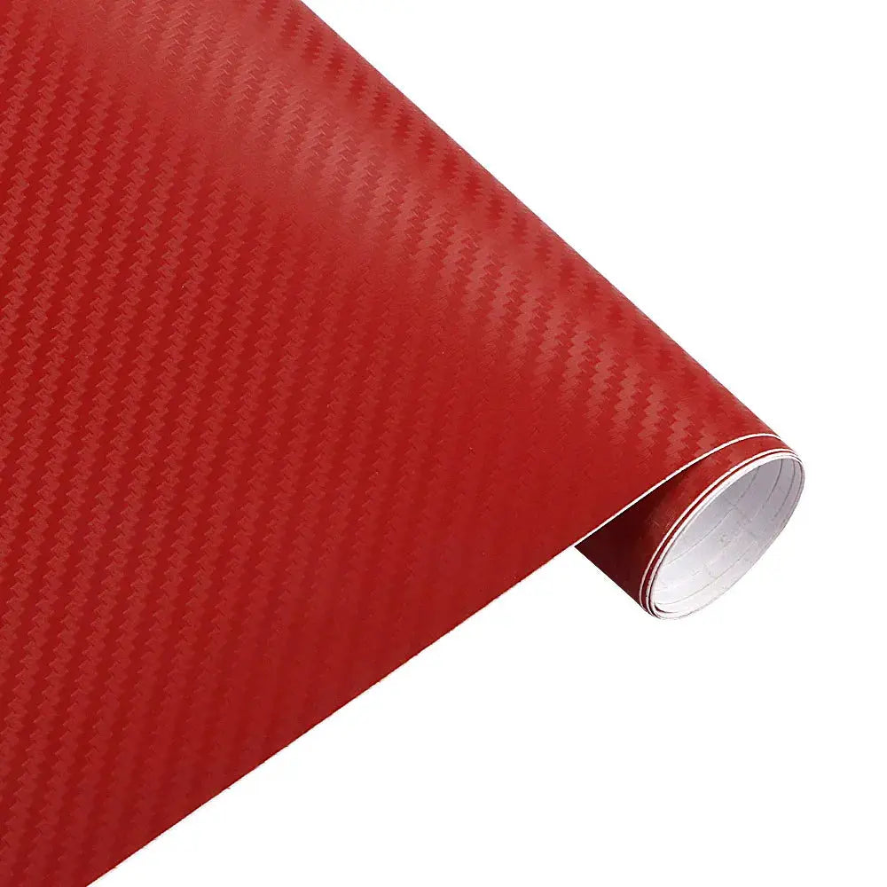 Car wrap vinyl sheet, red 3D carbon fiber pattern, 50cm x 200cm, Simples Market for cars and motorcycles