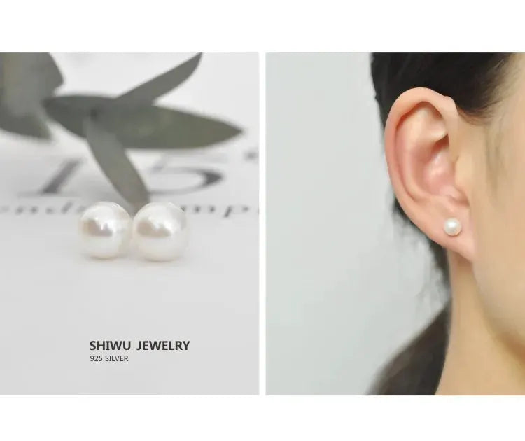 Pearl Drop Earrings For Women And Girls Simple Elegant Water Drop Jewelry Crystal Accents