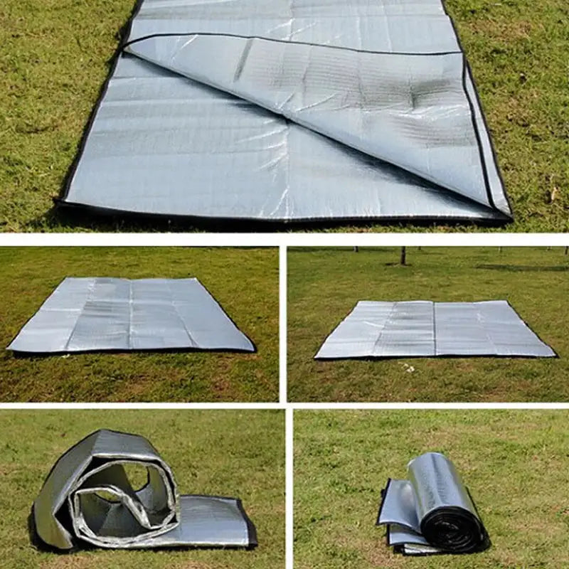 Simples Market camping mat foam foil blanket, silver reflective insulated sleeping pad for outdoor camping.