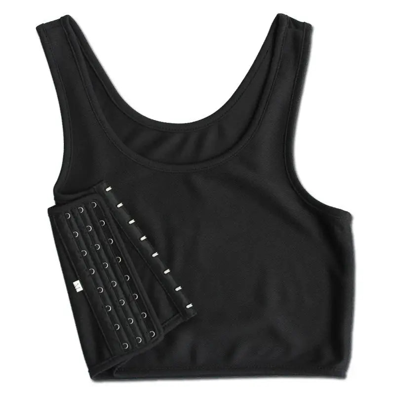 Brand Women Chest Binder Medium Control Breathable Shapewear Top With Side Buckle Bustier