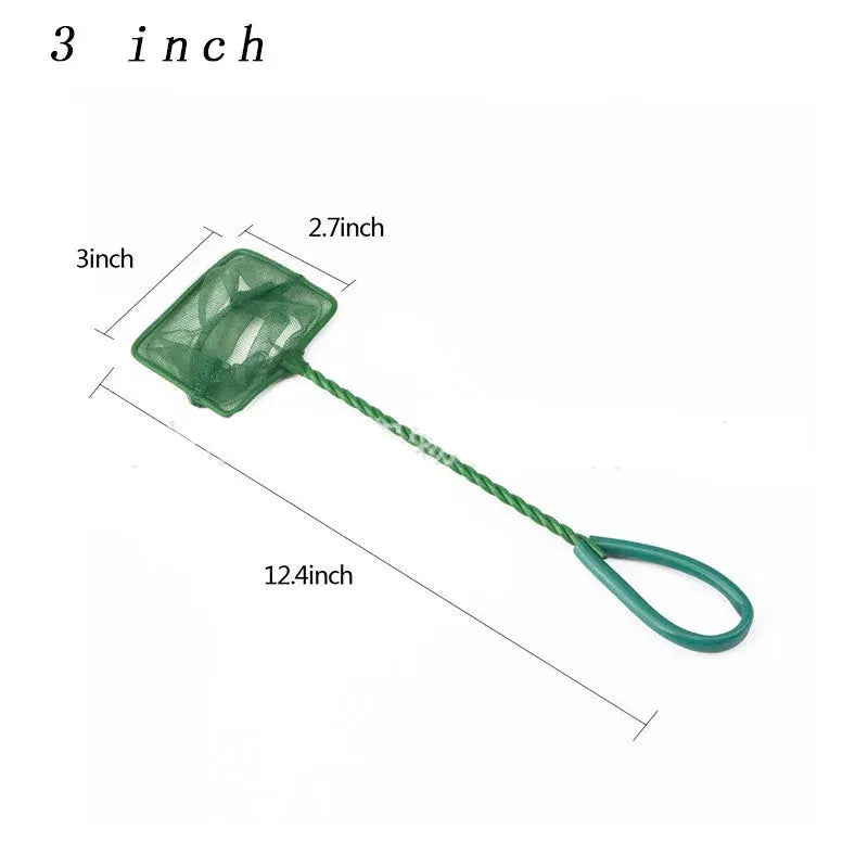 Portable Long Handle Aquarium Landing Net For Fish Tank Debris Removal And Shrimp Catching