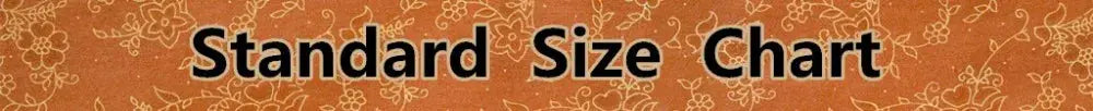 Standard size chart banner with orange floral background