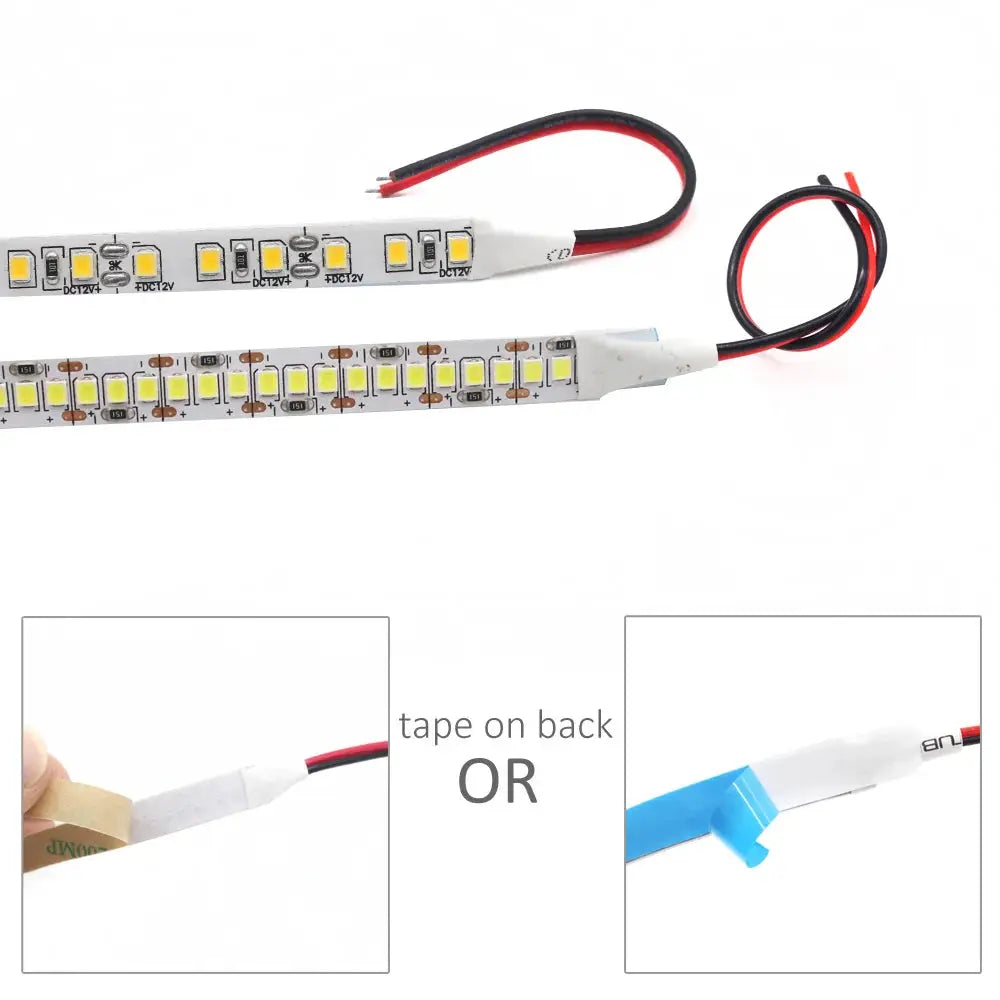 12V LED Strip SMD 2835 Warm White Flexible Tape Light 120 LED Per Meter 240 LED Per Meter Available in 1M 2M 3M 4M 5M