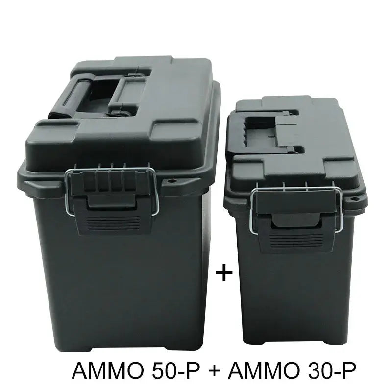 Plastic Ammo Box Safe Storage For Ammunition Hunting Survival Gear Multipurpose Lightweight High Strength Case